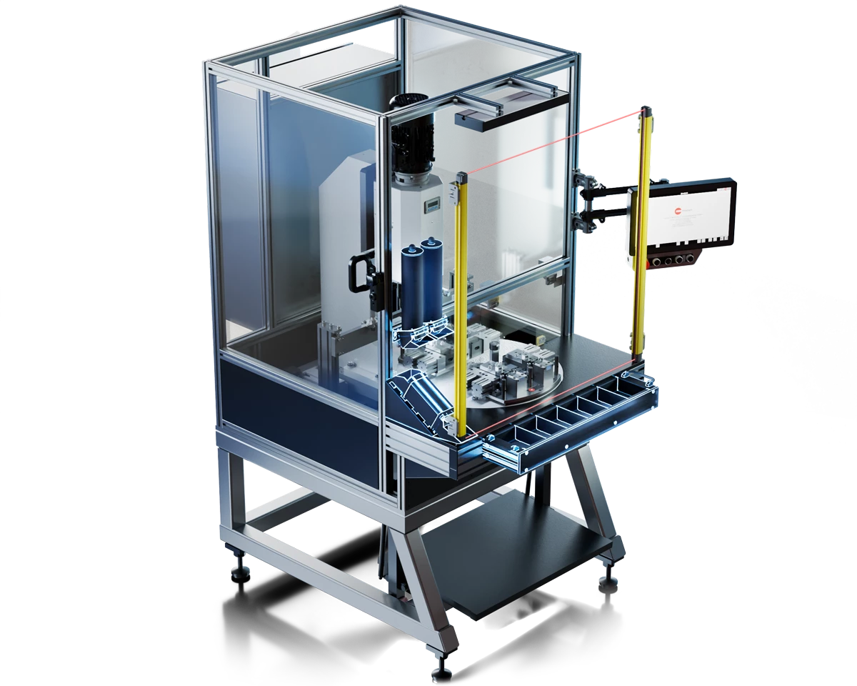 Arbeitsplatzgestaltung - CNC-Nietmaschinen Modulsystem - FMW Friedrich